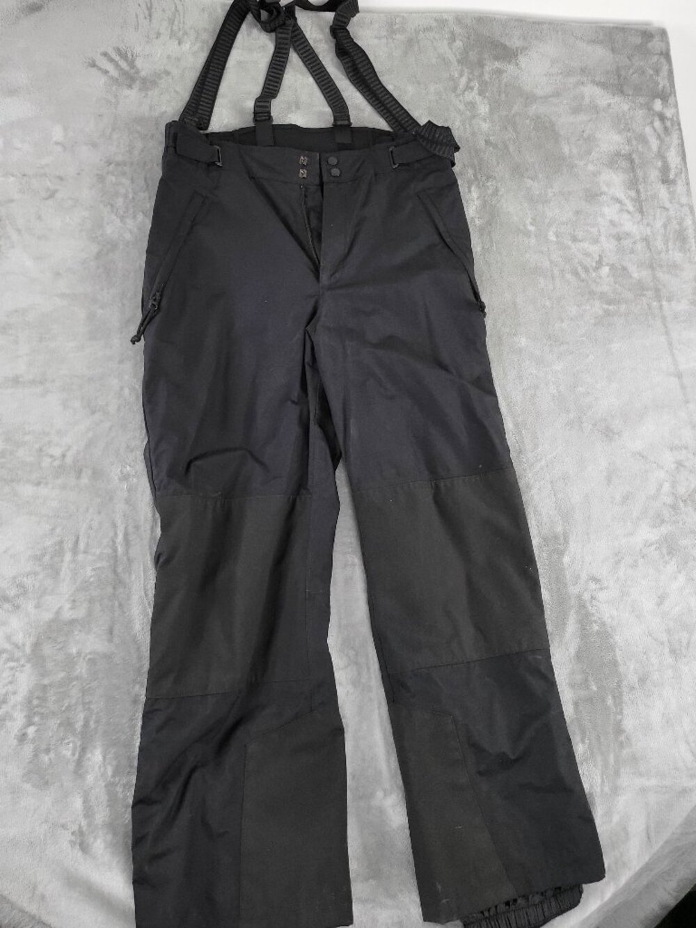 Columbia Sportswear Men’s Black Insulated Ski Snow Pants Bib Suspenders M